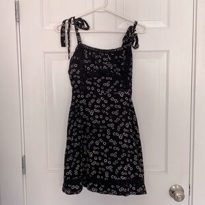 black floral dress